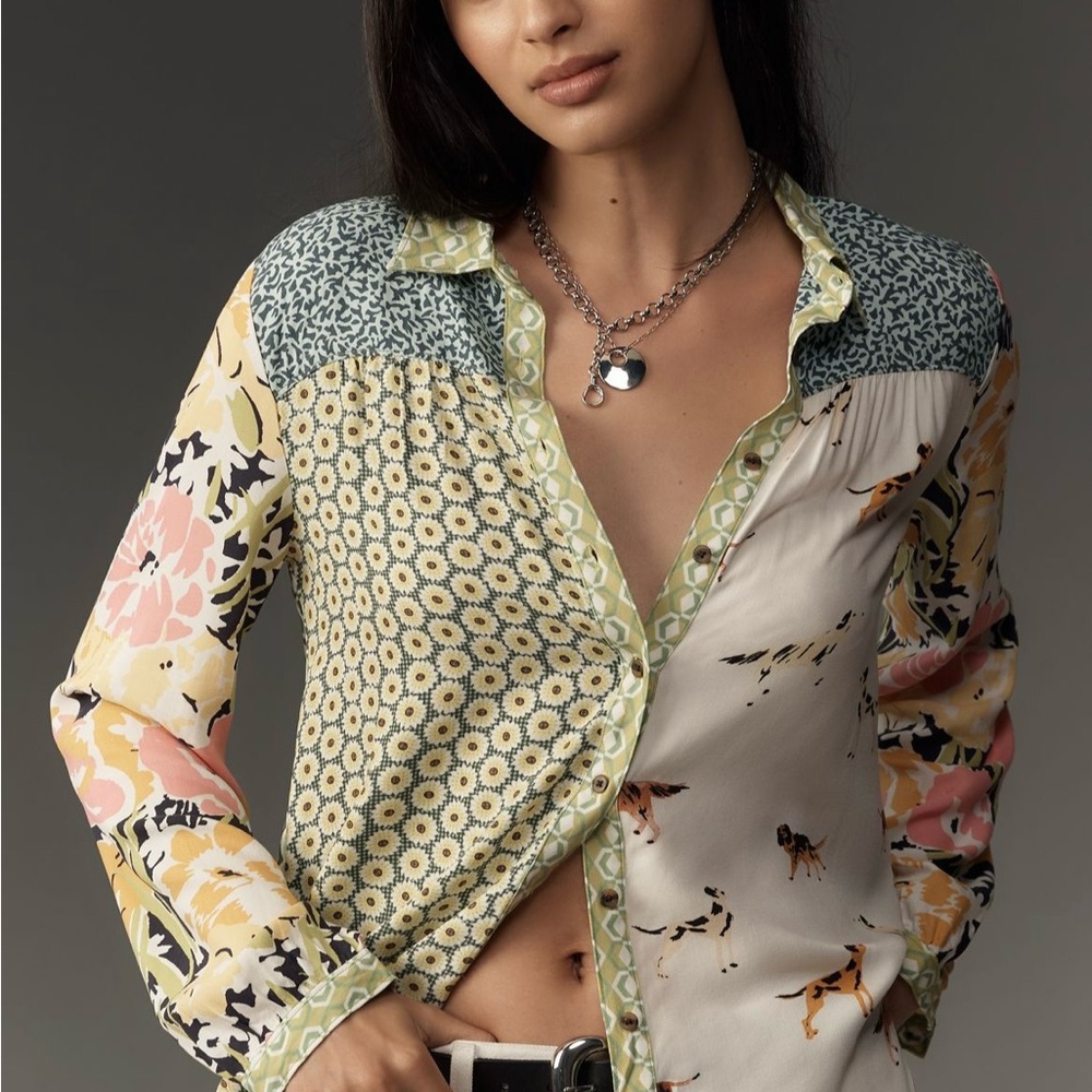 The Paz “Dog Lovers” Buttondown Shirt by Maeve